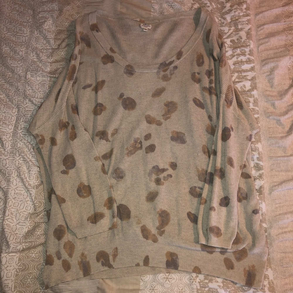 Wilfred Silk/Cashmere Leopard Spring Sweater
